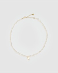 Miz Casa and Co - Pearl Letter H Necklace