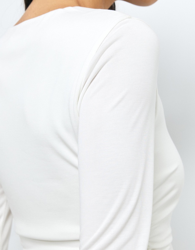 AERE - Emma Draped Cupro Top
