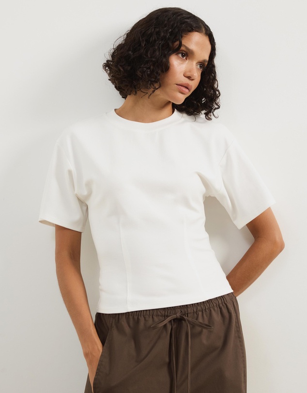Atmos&Here - Fitted Waist T-Shirt