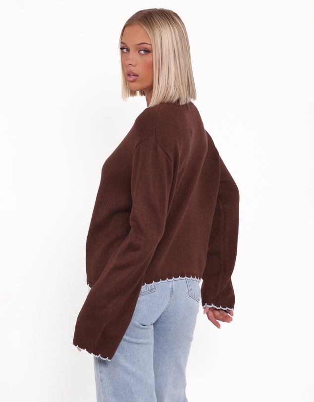 Petal & Pup - Ruby Knit Cardigan - Brown