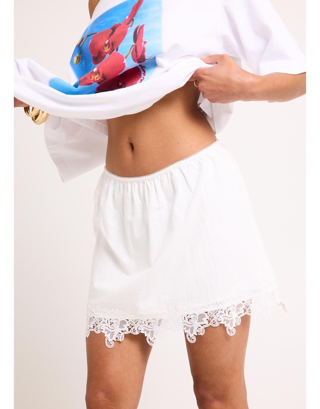 Subtitled - Adria Lace Mini Skirt