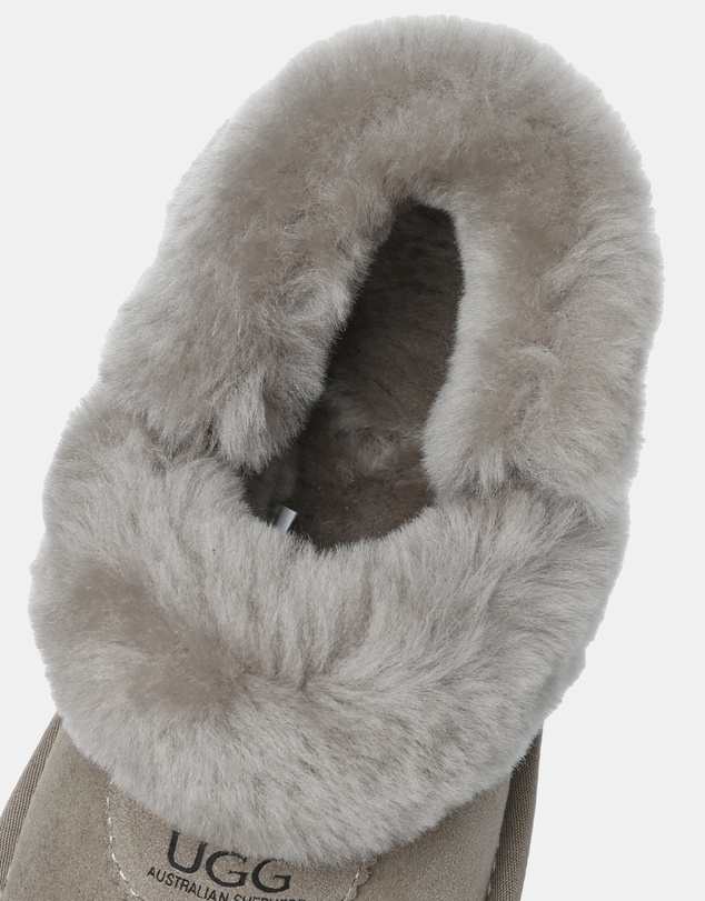 EVERAU - Australian Shepherd Ugg Waffle Fluffy Double Faced Sheepskin Upper House Shoes