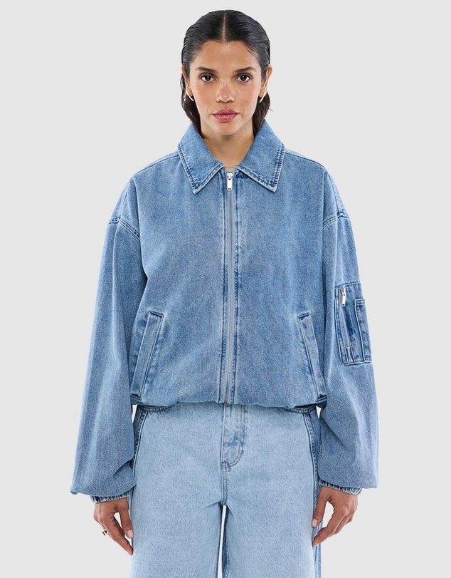 ENA PELLY - Harlow Denim Bomber