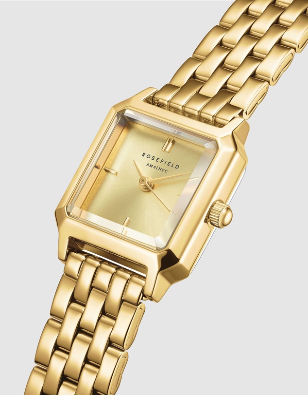Rosefield - The Boxelle Champagne Gold-Tone Bracelet Watch