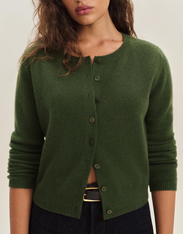Reformation - Clara Cashmere Crew Cardigan