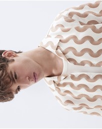 UNISON - Wavy Print Regular Fit Shirt
