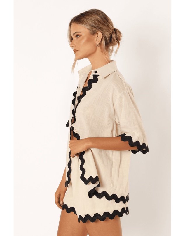 Petal & Pup - Wilson Short Set - Cream Black