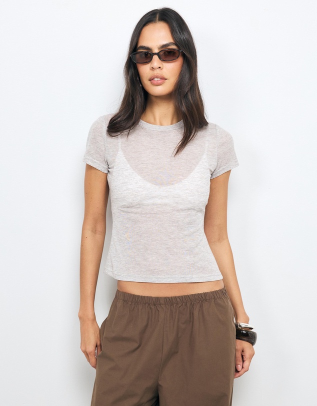 AERE - Isla Sheer T-Shirt