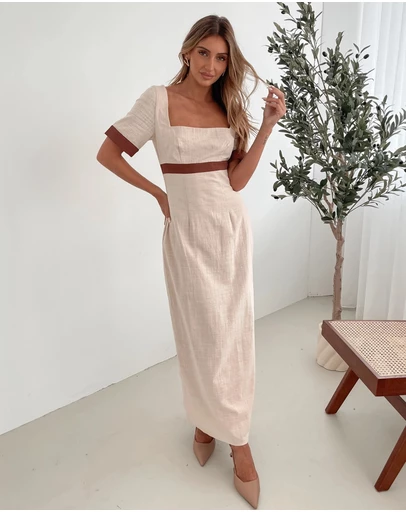 Esther & Co - Adrianne Dress - Cream Print