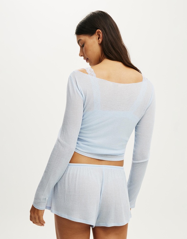 Cotton On Body - Sheer Long Sleeve Top