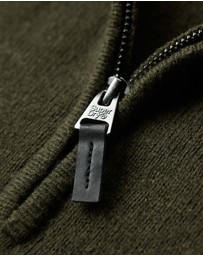 Superdry - Essential Embroidered Knit Henley Jumper