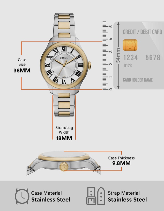 Fossil - Gilmore Two Tone Analogue Watch