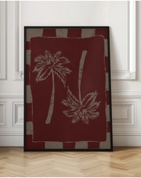 Olive et Oriel - Palm Paradise by Shatha Al Dafai Art Print