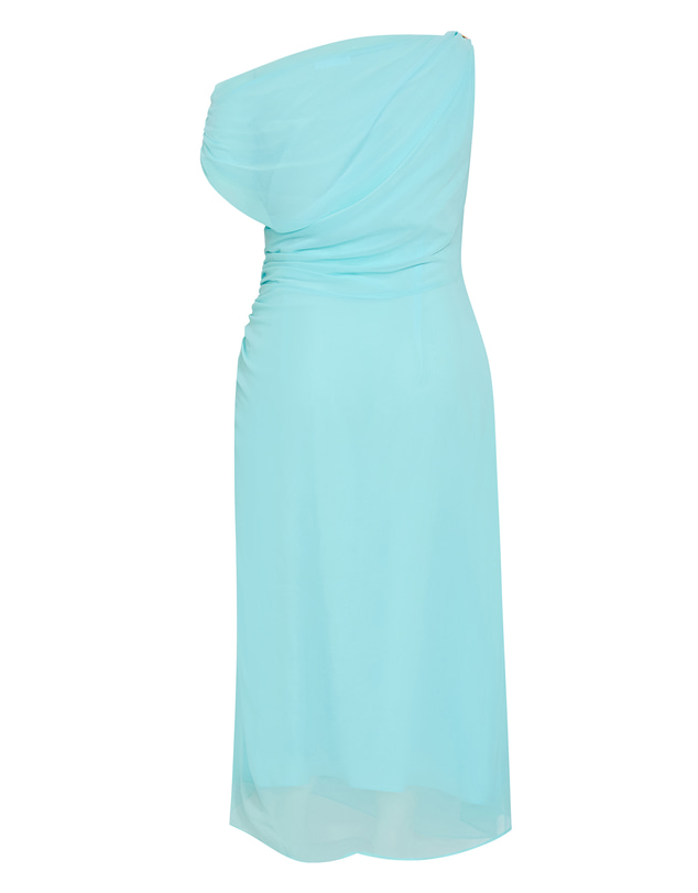 City Chic - Plus size Vivid Shoulder Detail Maxi Dress - aqua