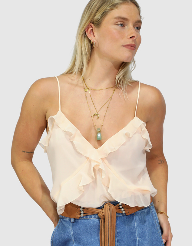 Belle & Bloom - Milkshake Ruffle Cami
