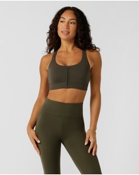 Lorna Jane - Easy Zip On Max Support Sports Bra
