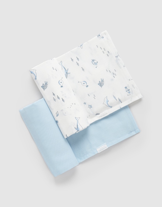 Purebaby - Muslin Wrap 2 Pack-Babies