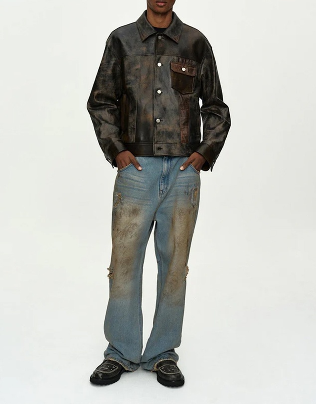 Andersson Bell - Destroyed Wide-Leg Jeans - Unisex