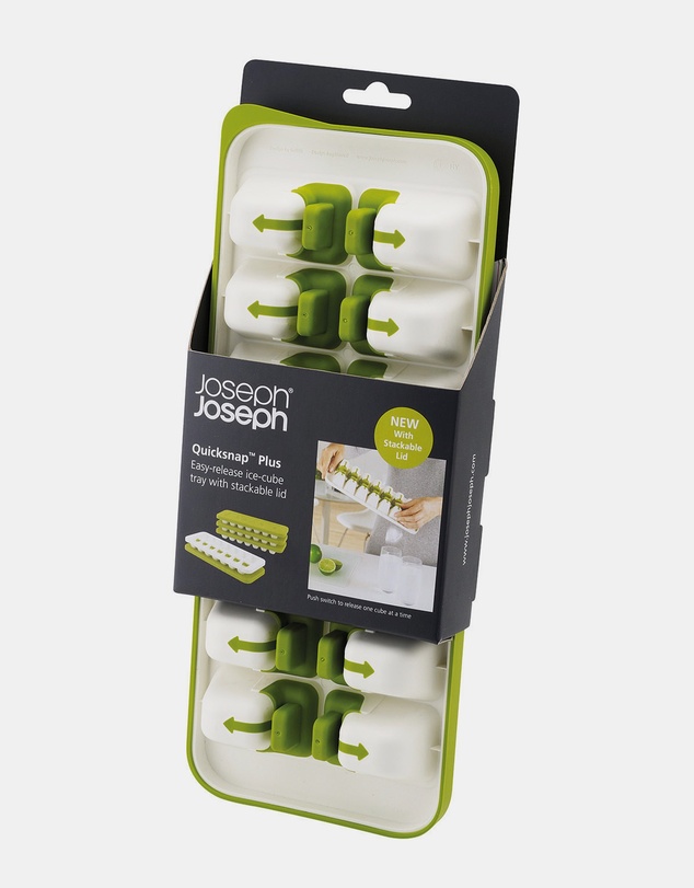 Joseph Joseph - QuickSnap™ Plus Easy Release Ice-Cube Tray with Stackable Lid (Green)