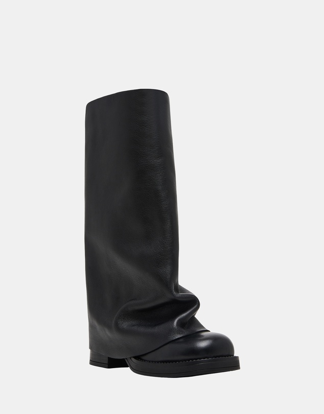 Steve Madden - Benton Black Leather Boots