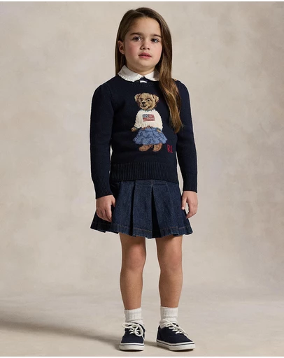 Polo Ralph Lauren - Polo Bear Cotton Sweater - Kids
