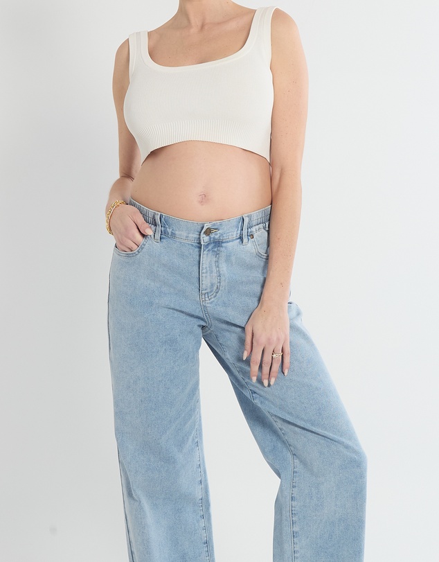 Soon Maternity - Relaxed Wide Leg Jeans