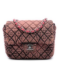 Pre-Loved by Azura Reborn - Pre-Loved Small Square CC Quilted Denimpression Single Flap