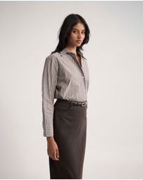 Oxford - Hailey Striped Euro Fabric Shirt