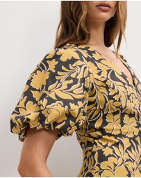 The Fated - Puff Sleeve Mini Dress