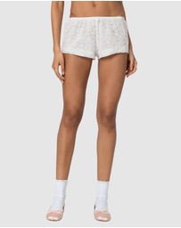 EDIKTED - Love Lace Shorts