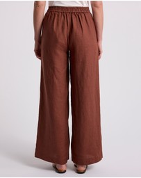 David Lawrence - Prue Wide Leg Linen Pants