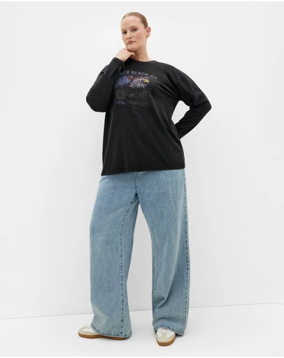 City Chic - Venice Beach Long Sleeve Tee
