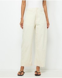 AERE - Nara Corduroy Barrel Leg Pants