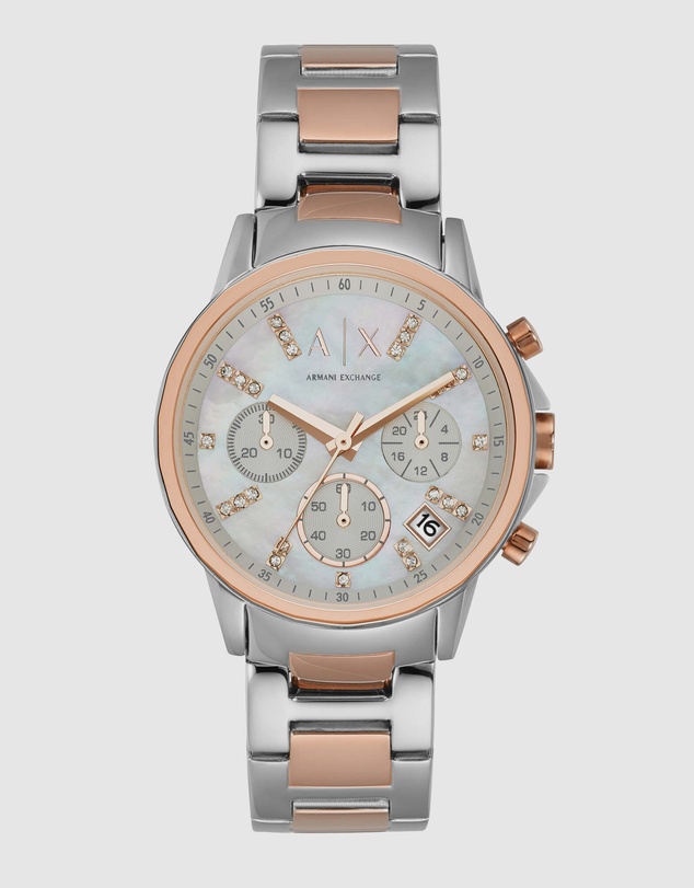 Armani Exchange - Two Tone Chronograph Watch