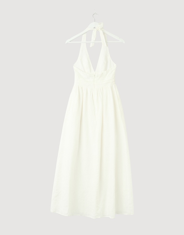 Revibe - Repaired Minima Esenciales Thalia Halter Midi Dress - AU 6