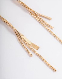 Lovisa - Gold Flat Snake Cup Chain Drop Earrings