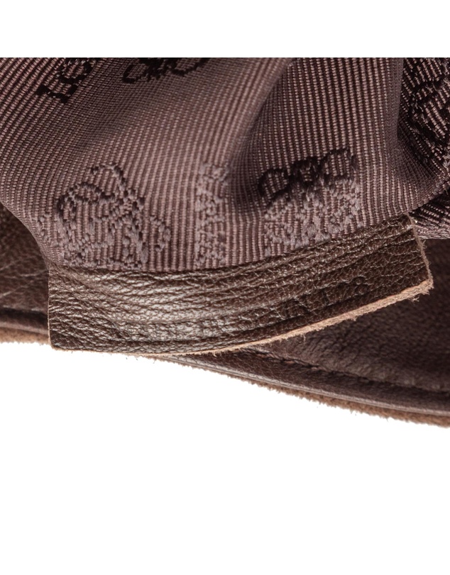 Pre-Loved by Azura Reborn - Pre-Loved Suede Anagram Flap Shoulder Bag