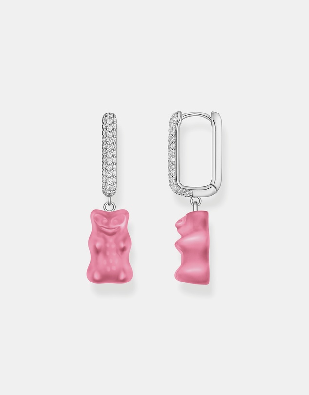 THOMAS SABO - HARIBO Pink Bear Hoop Single Earring