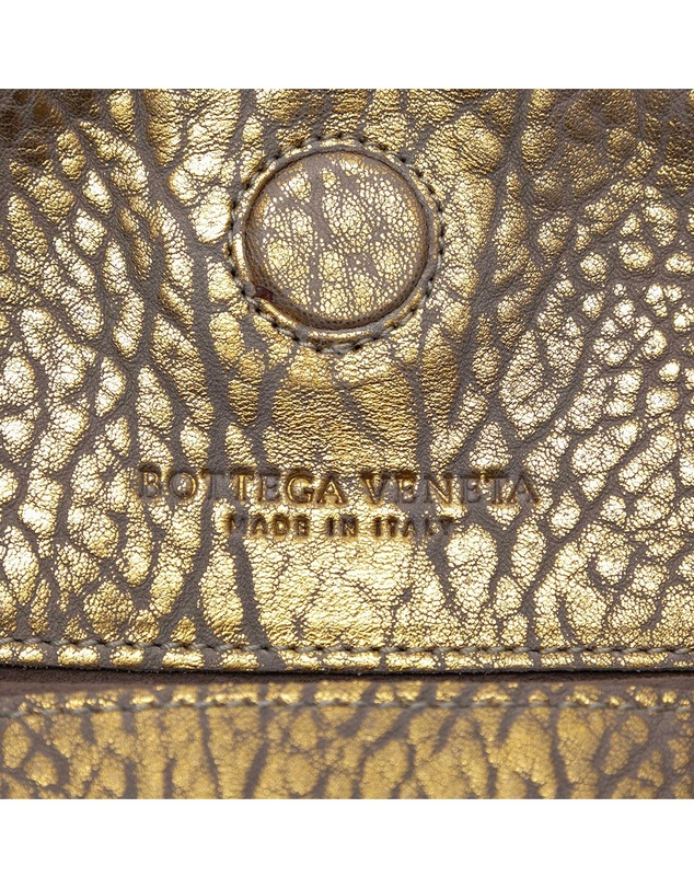 Pre-Loved by Azura Reborn - Pre-Loved Intrecciato Trimmed Metallic Leather Duo Shoulder Bag
