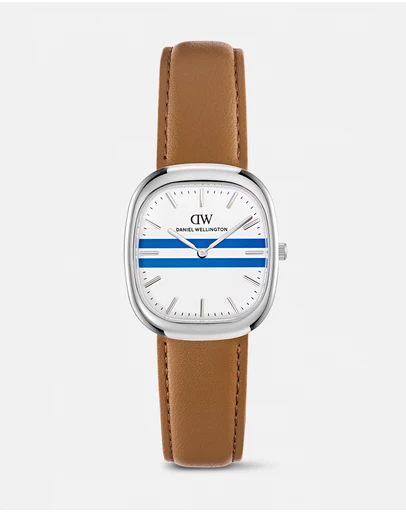 Daniel Wellington - Cort 30x38mm Leather White Blue