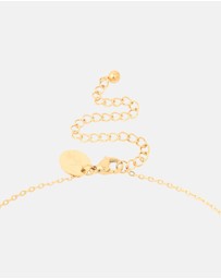 Lovisa - Waterproof Gold Plated Stainless Steel Large Bubble Letter N Necklace