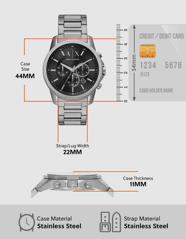 Armani Exchange - Armani Exchange Silver Watch AX1720