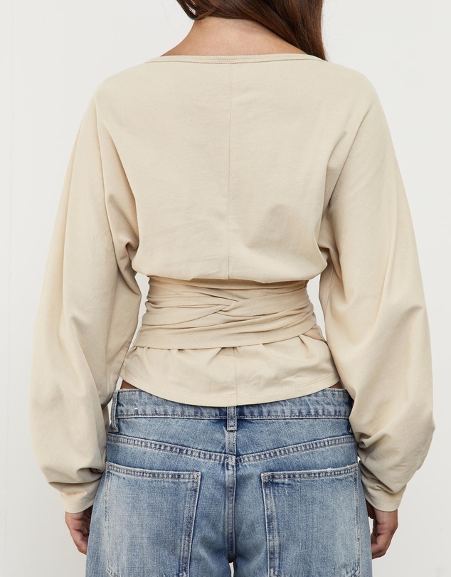 Pinky & Kamal - Waist Wrap LS top