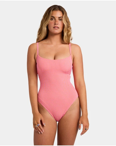 Billabong - Womens Mini Wave Check Mia DD One Piece Swimsuit