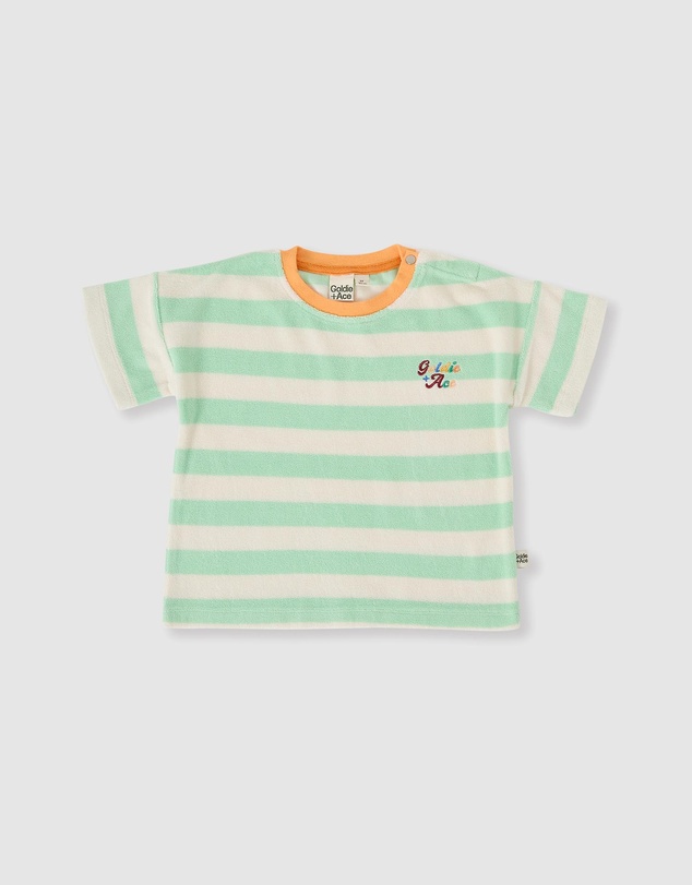 Goldie + Ace - Peas in a Pod Stripe T-Shirt - Babies-Kids