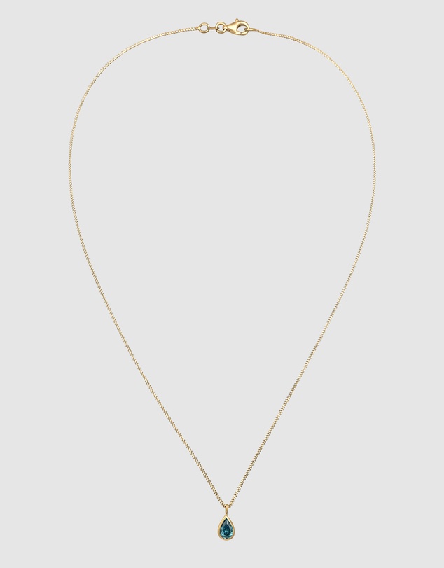 Elli Jewelry - Necklace Crystal Drop 925 Sterling Silver Gold-Plated