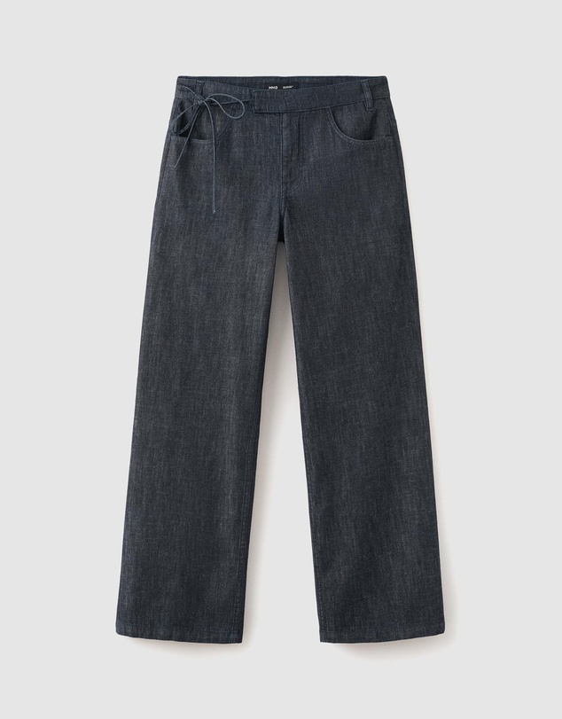 M.N.G - Low-Rise Tie Jeans