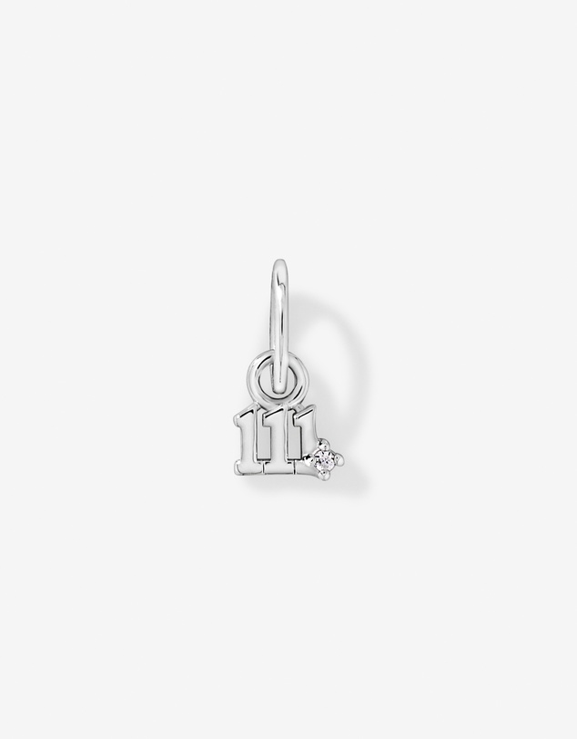 Michael Hill - 111 Angel Number Micro Pendant with Cubic Zirconia in Sterling Silver