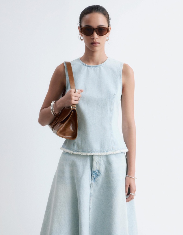 & Other Stories - Raw-Edge Denim Top