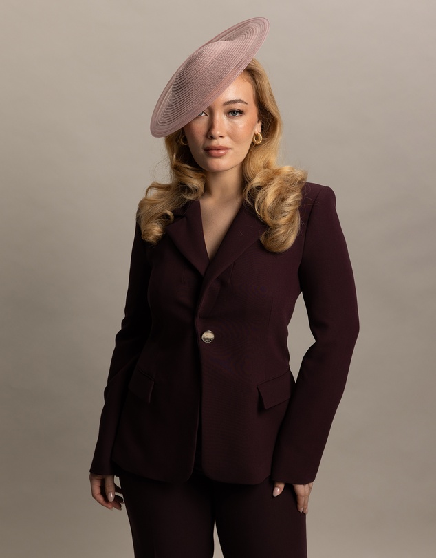 Morgan & Taylor - Ari Fascinator in Blush Pink